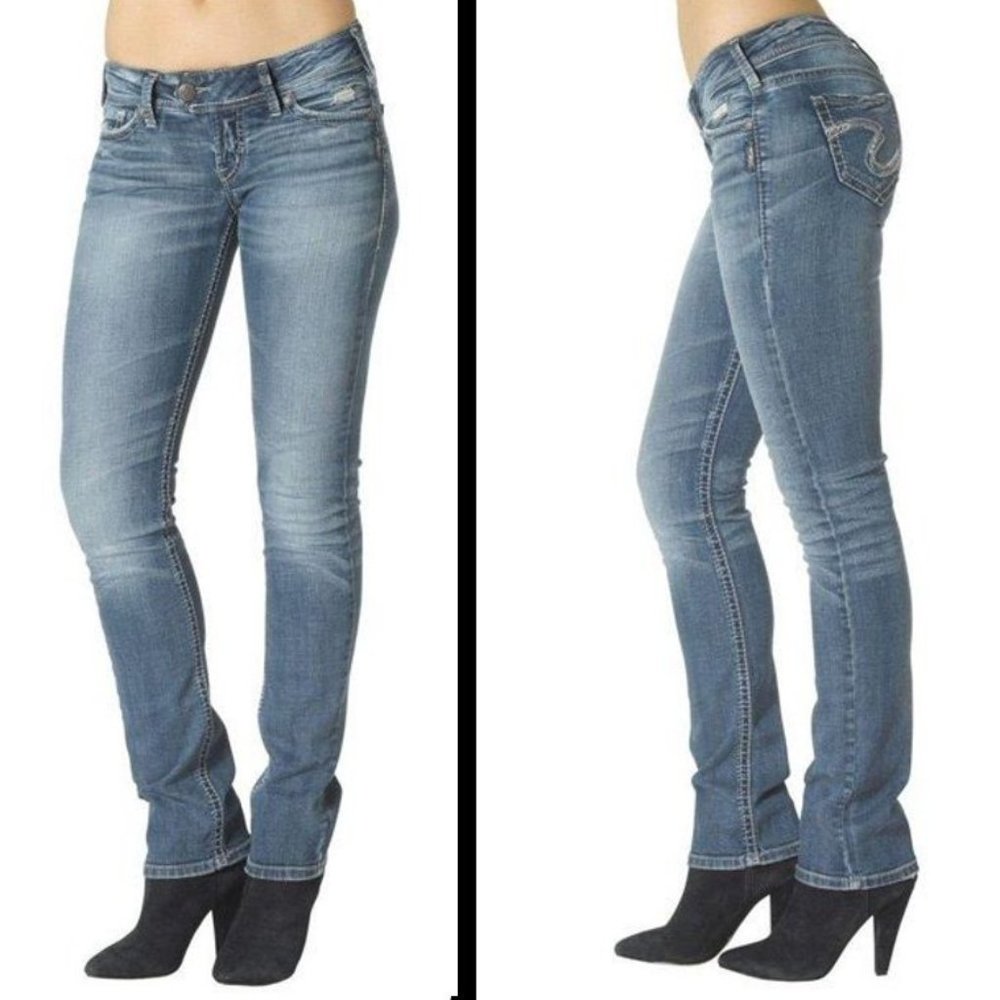 Silver Co. Low Rise Slim Bootcut Jeans W28/L33